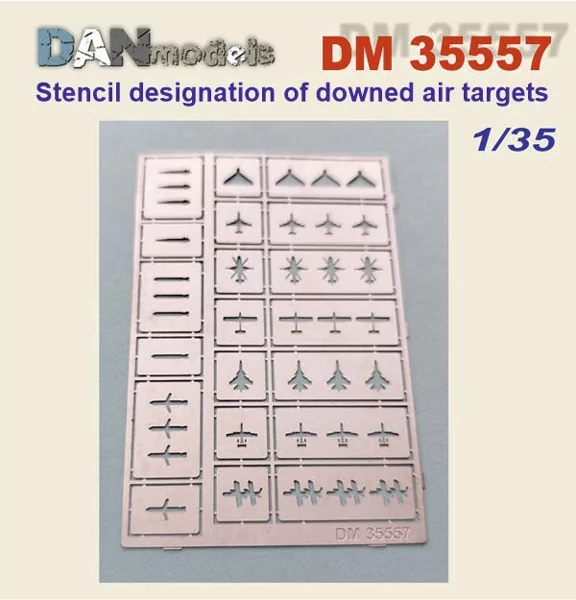 Трафаретдлянанесеннязбитихповітрянихцілей.1/35DANMODELSDM35557