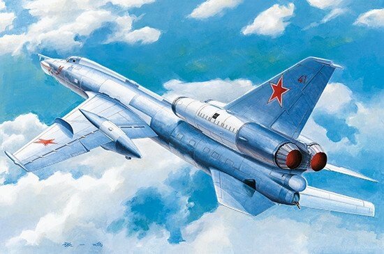Ту-22 "Бліндер" Радянський тактичний бомбардувальник. 1/72 TRUMPETER 01695 від компанії Хоббінет - збірні моделі - фото 1