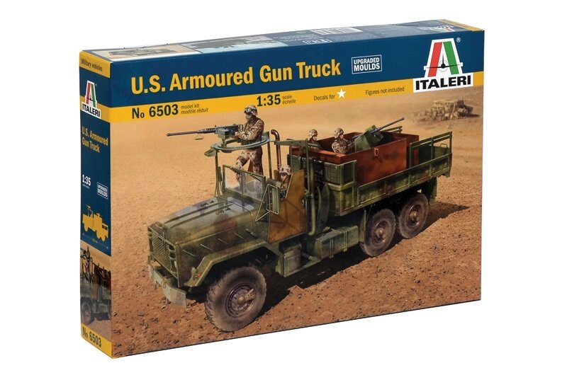 U. S. ARMOURED GUN TRUCK. Збірна модель вантажівки. 1/35 ITALERI 6503 від компанії Хоббінет - збірні моделі - фото 1