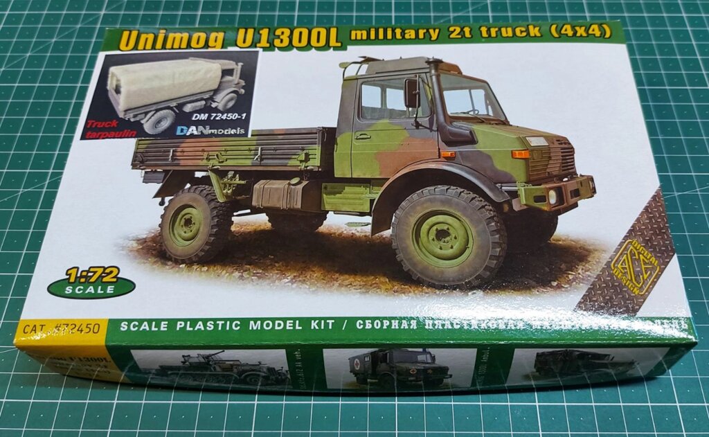 Unimog U1300L 4x4 (2 тони) з тентом. 1/72 ACE 72450-1 від компанії Хоббінет - збірні моделі - фото 1