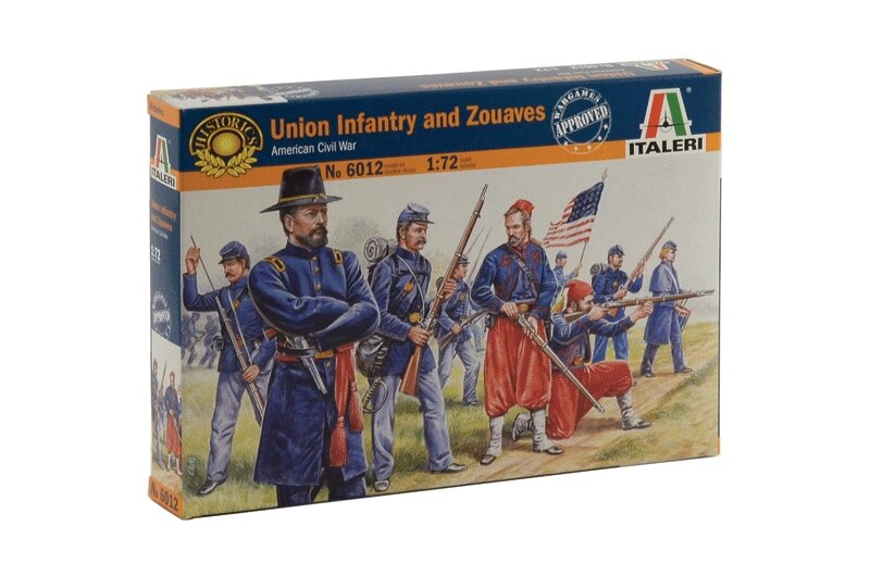 Union Infantry and Zouaves. 1/72 ITALERI 6012 ##от компании## Хоббинет - сборные модели - ##фото## 1