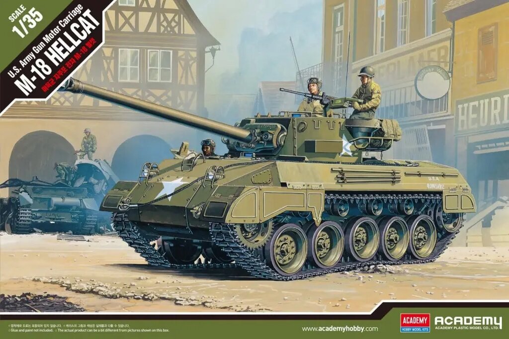 US ARMY M-18 HELLCAT. Збірна модель у масштабі 1/35. Academy 13255 від компанії Хоббінет - збірні моделі - фото 1