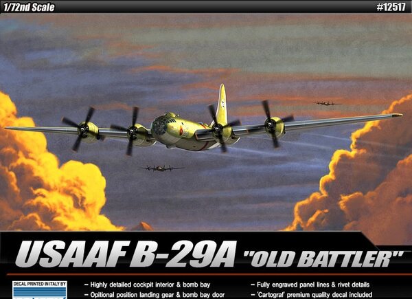 USAAF B-29 'Old battler'. ACADEMY 12517 від компанії Хоббінет - збірні моделі - фото 1