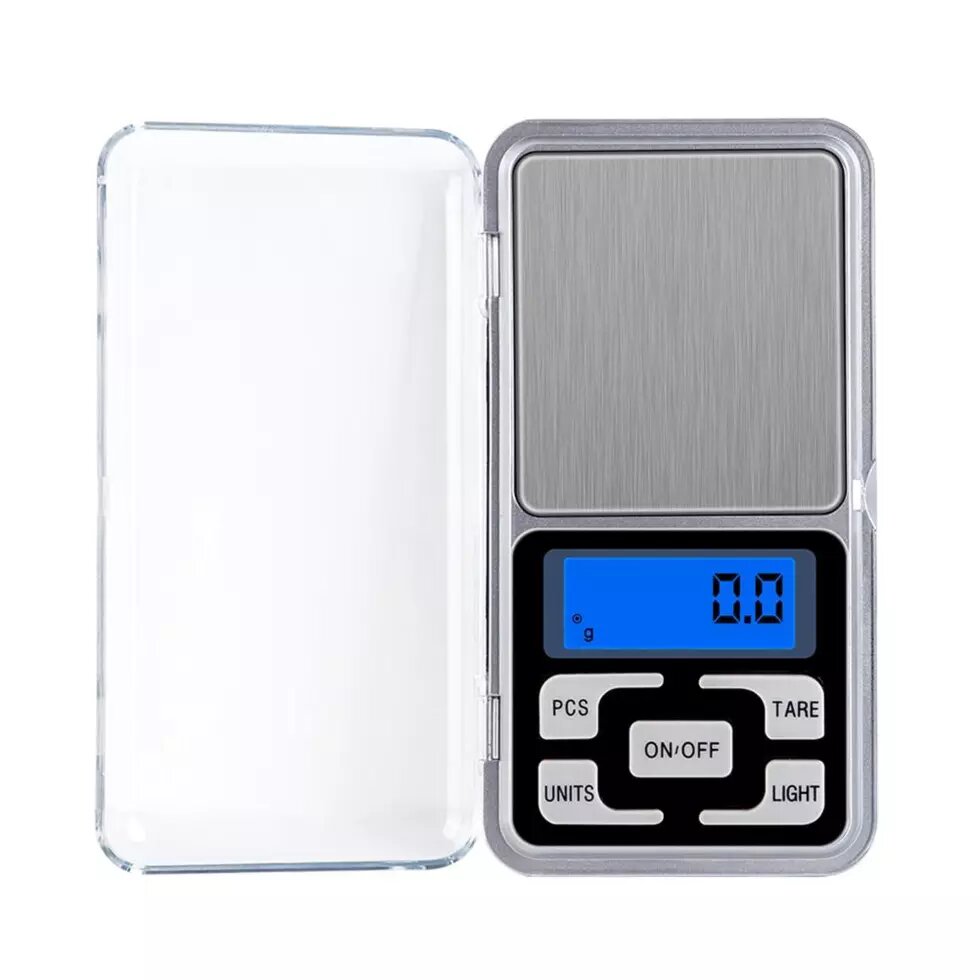 Ваги кишенькові (ювелірні) з гумовими кнопками LUX Pocket Scale MH-200, 200g / 0.01g від компанії Хоббінет - збірні моделі - фото 1