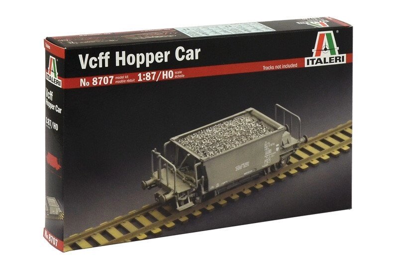 Vcff Hopper Car. Збірна модель вантажного вагона. 1/87 ITALERI 8707 від компанії Хоббінет - збірні моделі - фото 1