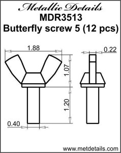 Гвинт-баранчик 5. 1/35 metallic details MDR3513