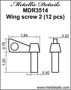 Гвинтовий гвинт 2. 1/35 metallic details MDR3514
