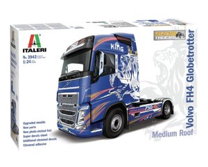 VOLVO FH4 Globetrotter Medium Roof. Збірна модель вантажного автомобіля в масштабі 1/24. ITALERI 3942