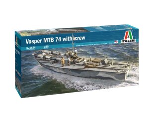 Vosper MTB 74. Збірна модель торпедного катера з екіпажем в масштабі 1/35. ITALERI 5624