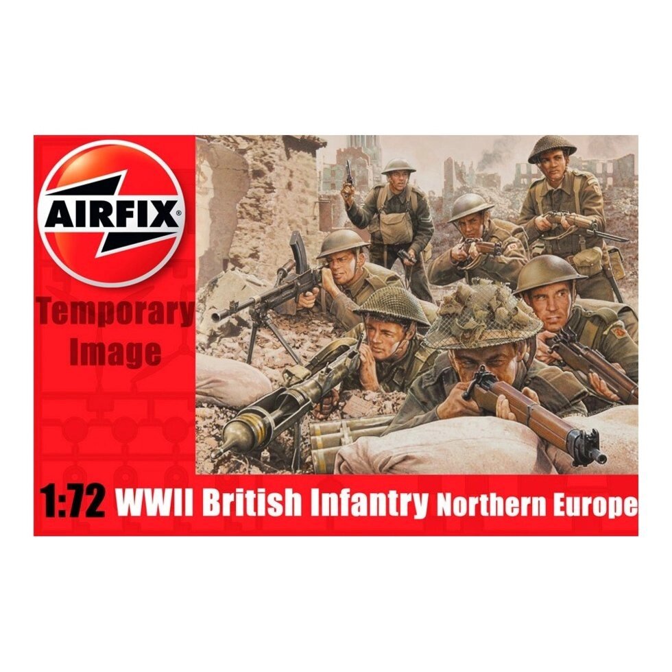 WWII British Infantry Northern Europe. 1/72 AIRFIX +1763 від компанії Хоббінет - збірні моделі - фото 1