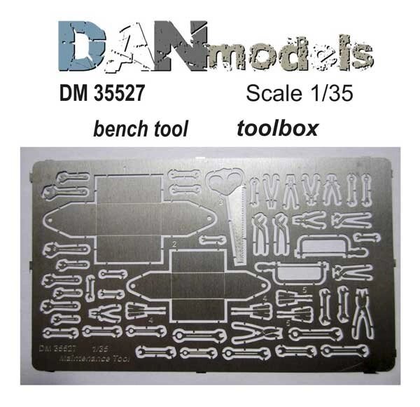 Ящики з інструментами. Фототравлення деталі. 1/35 DANMODELS DM 35527 від компанії Хоббінет - збірні моделі - фото 1