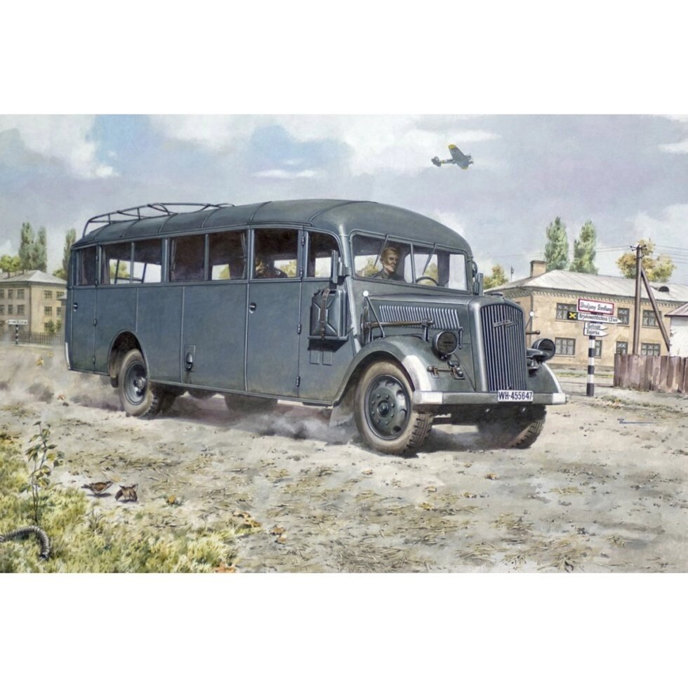 Збірна модель автобуса Opel Blitz Omnibus W39. 1/72 RODEN 720 від компанії Хоббінет - збірні моделі - фото 1