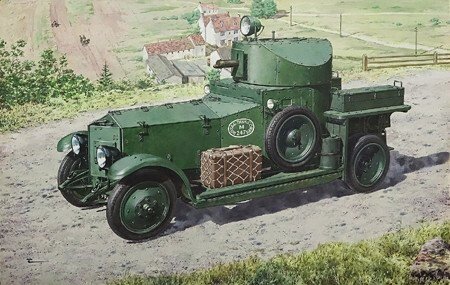 Збірна модель британського бронеавтомобіля PATTERN 1920 MK. I. 1/72 RODEN 731 від компанії Хоббінет - збірні моделі - фото 1