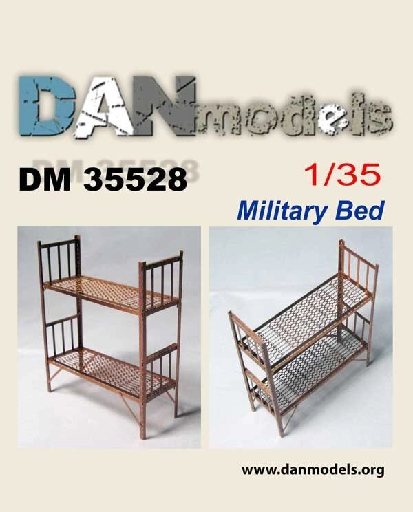 Збірна модель. Двох ярусна армійська ліжко 1/35 DANMODELS DM35528 від компанії Хоббінет - збірні моделі - фото 1