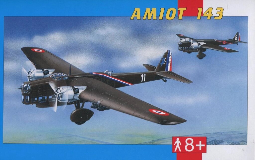 Збірна модель літака Amiot 143. SMER 0845 від компанії Хоббінет - збірні моделі - фото 1