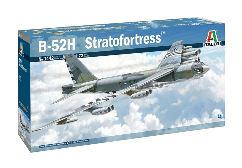 Збірна модель літака B-52H Stratofortress. 1/72 ITALERI 1442 від компанії Хоббінет - збірні моделі - фото 1