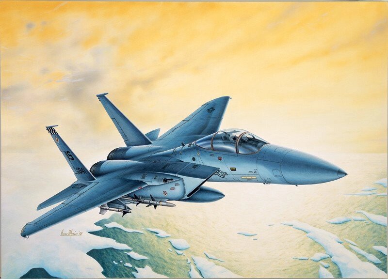 Збірна модель літака. F - 15 C EAGLE. 1/72 ITALERI 0169 від компанії Хоббінет - збірні моделі - фото 1