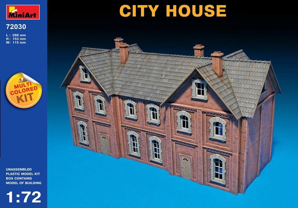Збірна модель. Міський будинок. 1/72 MINIART 72030 від компанії Хоббінет - збірні моделі - фото 1