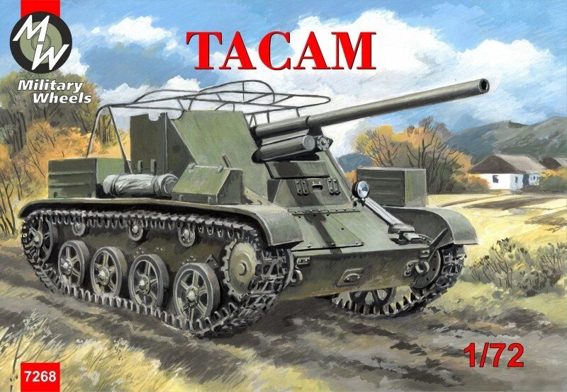 Збірна модель Румунська протитанкова САУ TACAM. 1/72 MILITARY WHEELS 7268 від компанії Хоббінет - збірні моделі - фото 1