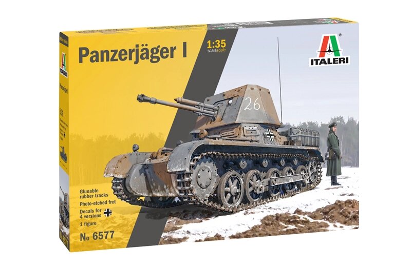 Збірна модель танка Panzerjäger I. 1/35 ITALERI 6577 від компанії Хоббінет - збірні моделі - фото 1