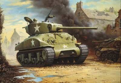 Збірна модель танка Sherman M-4. 1/72 REVELL 03102 від компанії Хоббінет - збірні моделі - фото 1