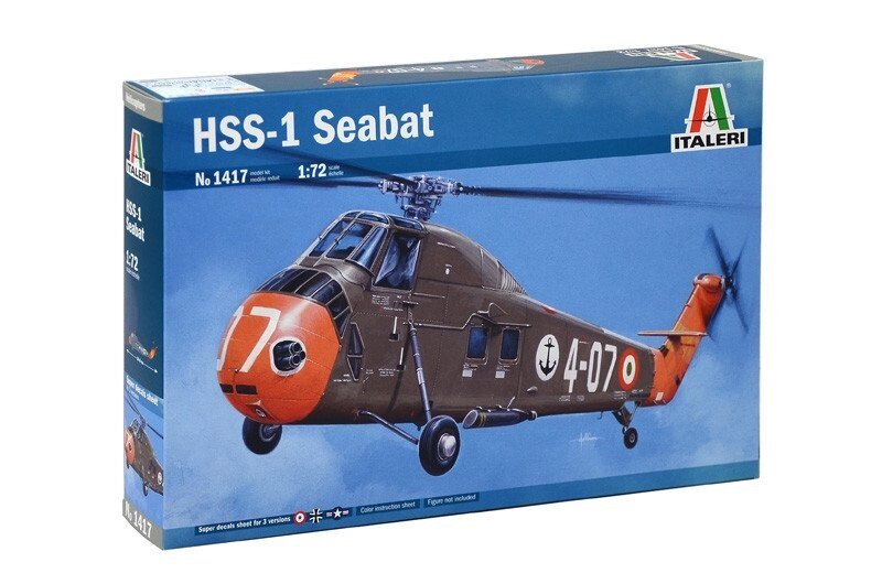 Збірна модель вертольота HSS-1 SEABAT. 1/72 ITALERI 1417 від компанії Хоббінет - збірні моделі - фото 1