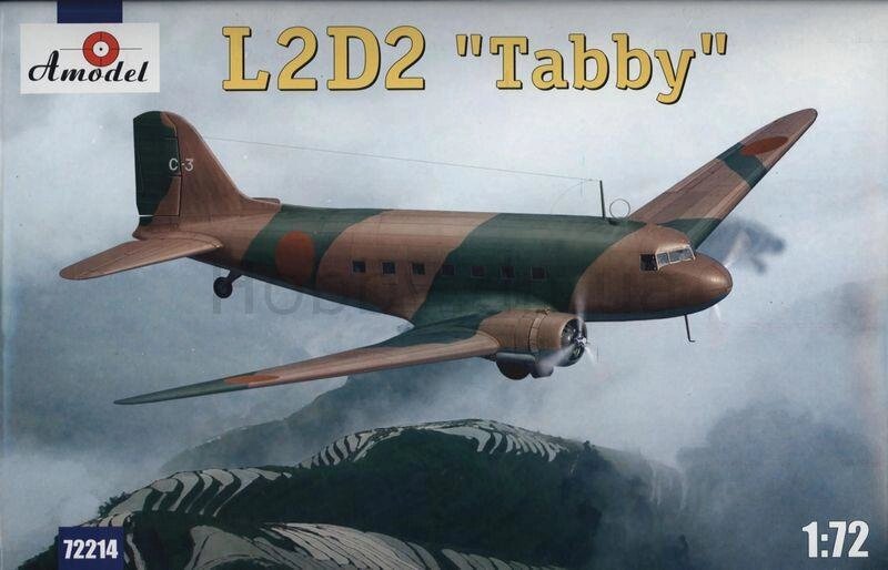 Збірна модель японського транспортного літака L2D2 "TADDY". 1/72 AMODEL 72214 від компанії Хоббінет - збірні моделі - фото 1