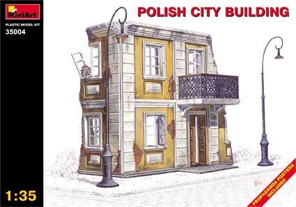 Збірна пластикова модель. Польське міське будівлю. 1/35 MINIART 35004 від компанії Хоббінет - збірні моделі - фото 1