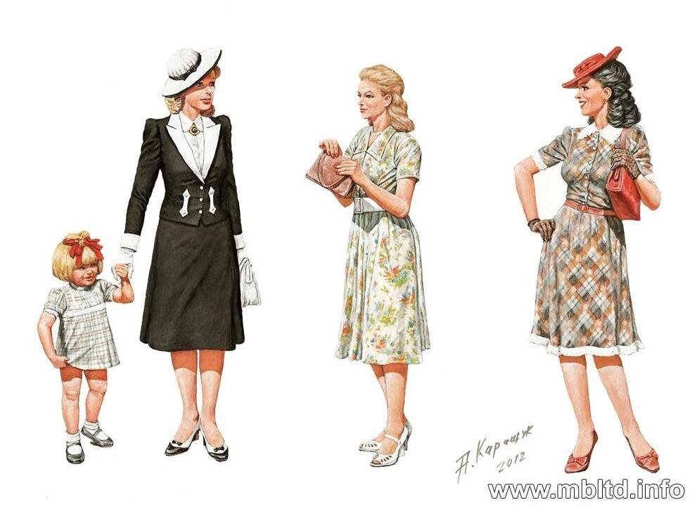 Жінки Другої світової війни. 1/35 MASTER BOX 35148 від компанії Хоббінет - збірні моделі - фото 1