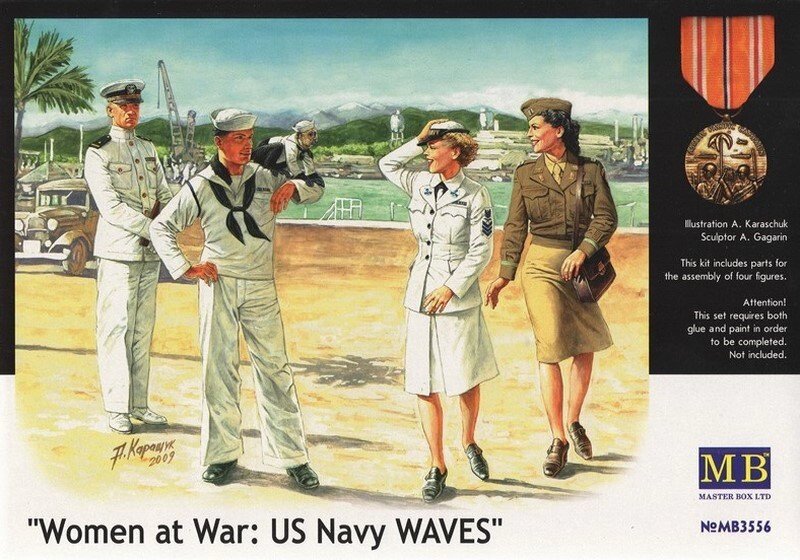 Жінки на війні: ВМС США. 1/35 MASTER BOX 3556 від компанії Хоббінет - збірні моделі - фото 1