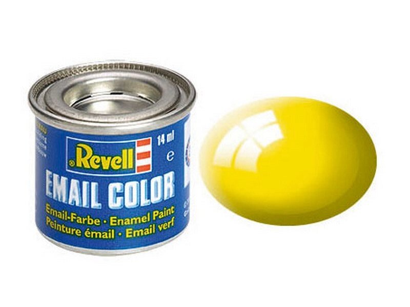 Жовта глянсова емалева фарба для моделювання, 14 мл. REVELL 32112 від компанії Хоббінет - збірні моделі - фото 1