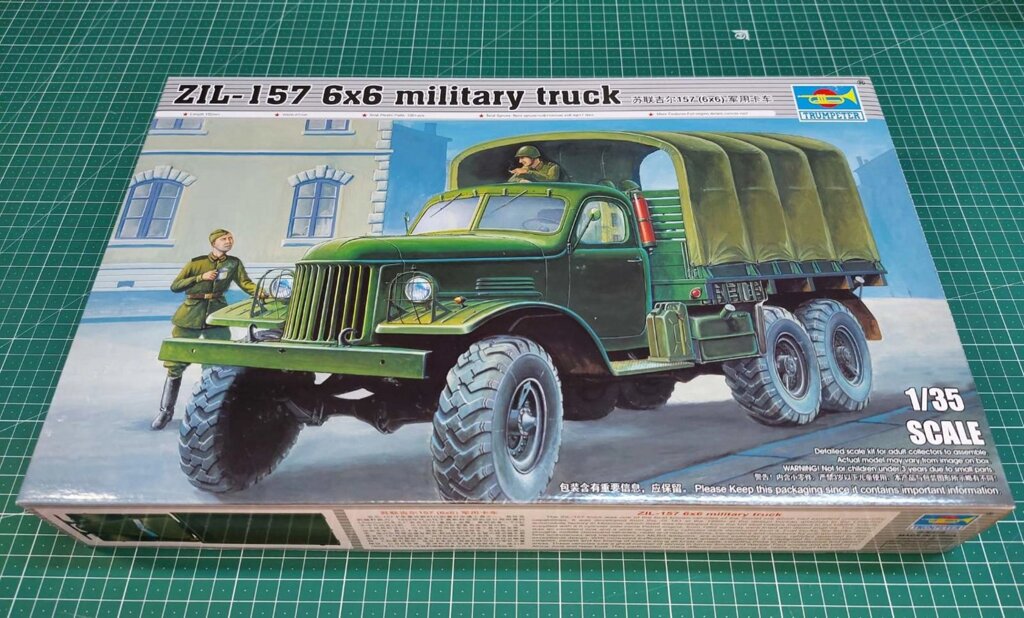 ЗІЛ-157 радянський армійська вантажівка. 1/35 TRUMPETER 01001 від компанії Хоббінет - збірні моделі - фото 1