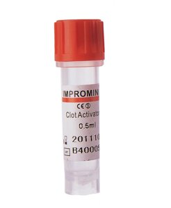 Пробірки Impromini для забору капілярної крові з активатором згортання на 0,5 мл