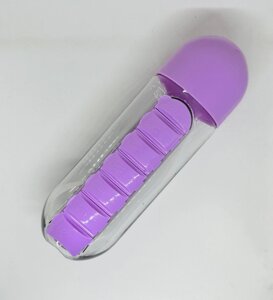 Пляшка для води з таблеткою Pill Bottle фіолетова