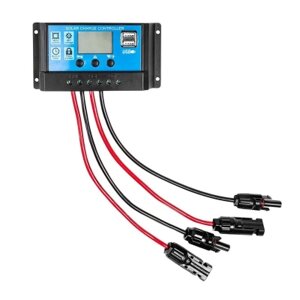 Контролер заряду neo tools 10а, 12/24в (OPEN, AGM, GEL), 2xusb (90-145)