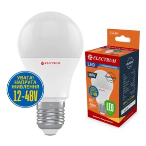 Лампочка electrum A60 10W PA LS-11 LV е27 12-48V 4000K (A-LS-1891)