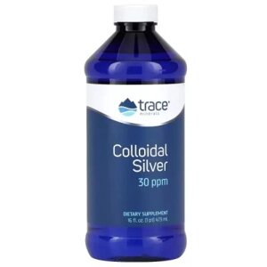 Мінерали Trace Minerals Колоїдне срібло, Colloidal Silver, 473 мл (TMR-00318)