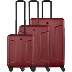 Набір валіз Wenger Legacy 3 в 1 (S,M,L) пластик, 4 колеса, червоний (612532)