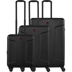 Набір валіз Wenger Legacy 3 в 1 (S,M,L) пластик, 4 колеса, чорний (612530)
