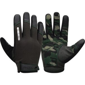 Рукавички для фітнесу RDX T2 Touch Screen Friendly Full Fingerf Army Green S (WGA-T2FA-S)