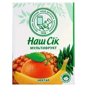 Сік дитячий Наш Сік Мультифруктовий 200 мл (4820016252738)