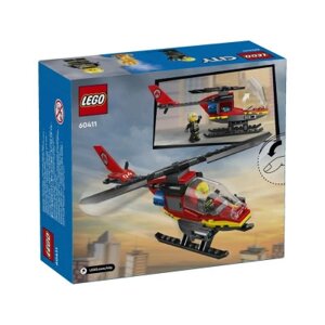 Конструктор LEGO City Пожежний рятувальний гелікоптер 85 деталей (60411)