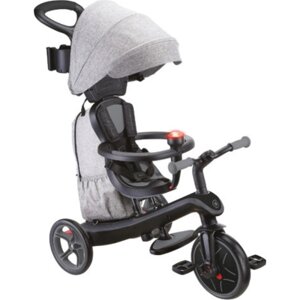 Дитячий велосипед Globber Explorer trike Deluxe play 4 в 1 чорно-сірий (636-120)
