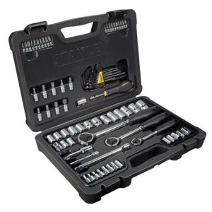 Набір інструментів Stanley Maxi-Drive торцевих 1/4, 3/8, 1/2, 80 предм. (STHT0-73930)
