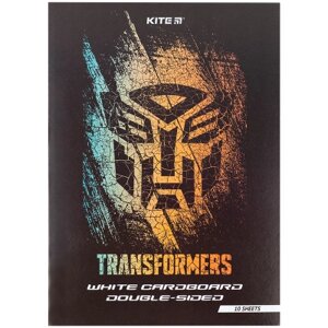 Білий картон Kite A4 Transformers 10 аркушів (TF24-254)
