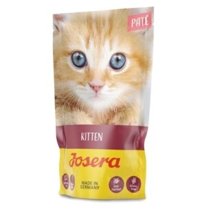 Вологий корм для кішок Josera Josera Pate Kitten/ЙОЗЕРА ПАШТЕТ КІТТЕН 16x85g, пауч (4032254750130)