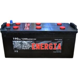 Акумулятор автомобільний ENERGIA Truck 190Ah бокова (+/-) (1200EN) (22395)