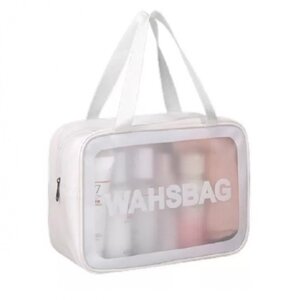 Прозора сумка-косметичка Washbag Big White 26см
