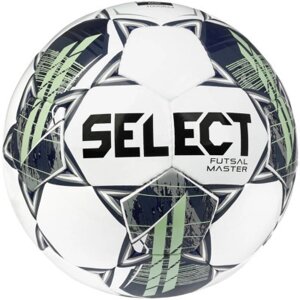 Мяч футзальний Select Master v22 біло-зелений Уні 4 (5703543298334)