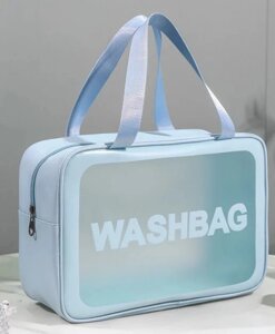 Прозора сумка-косметичка Washbag Big Blue 26см